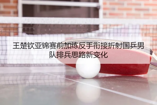 王楚钦亚锦赛前加练反手衔接折射国乒男队排兵思路新变化 - xingkong.com